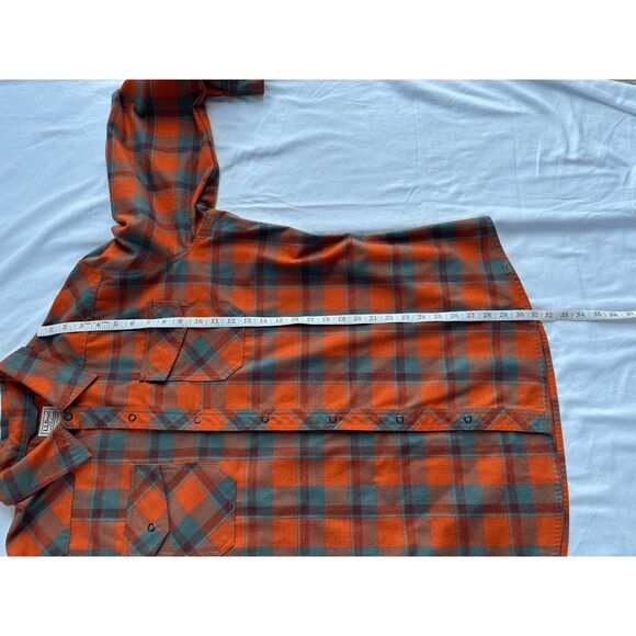 Men's L.L. Bean Button Down Polyester/Wool Blend Long-sleeved Shirt Red/Blue XL - Picture 3 of 11